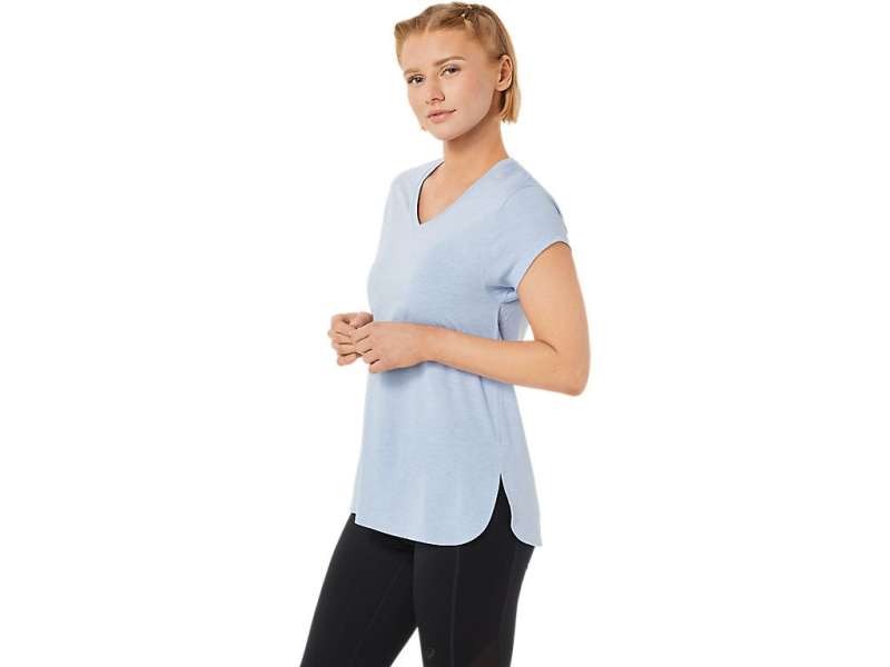 Asics Heather Vneck Mist Heather | 42vtkFKLO