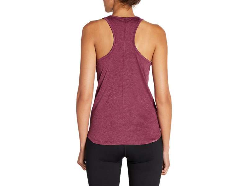 Asics Heathered Tank Dried Berry Heather | 4XhEbvjfa