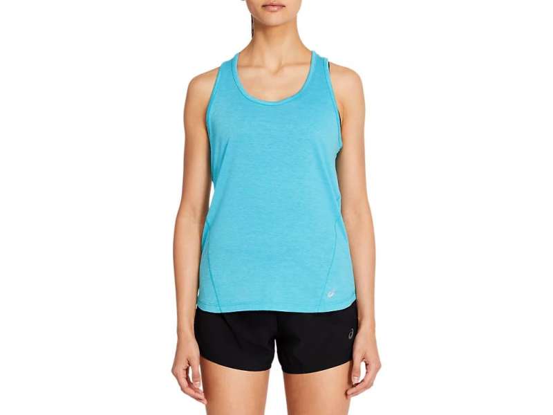 Asics Heathered Tank Lagoon Heather | fSZA9WJvI