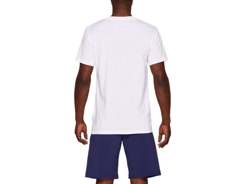 Asics Jersey Graphic κοντο Sleeve Tee ασπρα | EtCG9ADTS