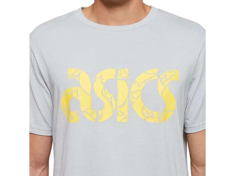 Asics Jersey Graphic κοντο Sleeve Tee γκρι | xxyYbluQB