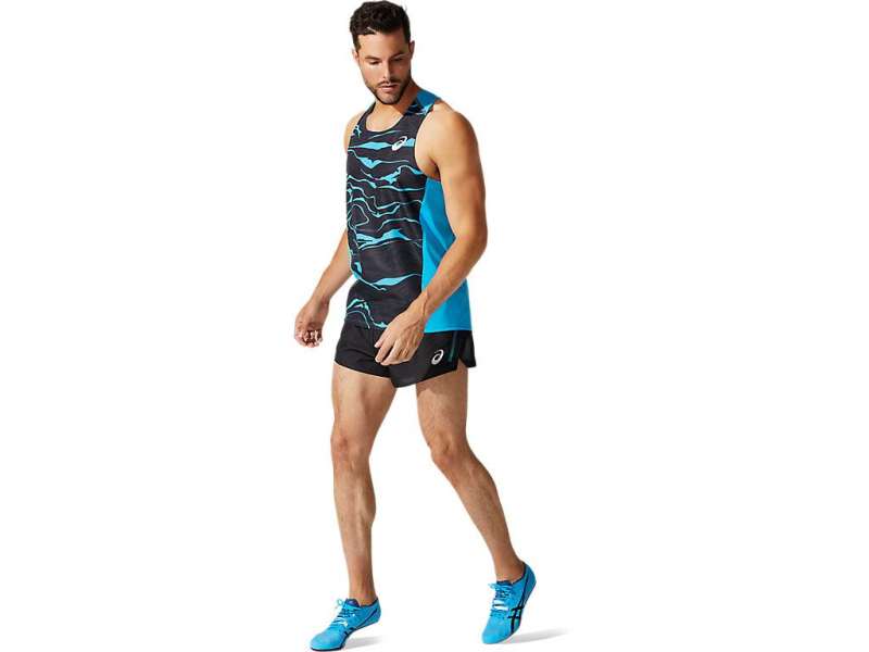 Asics Light Mesh Singlet Digital Aqua | LS3bZxaEr