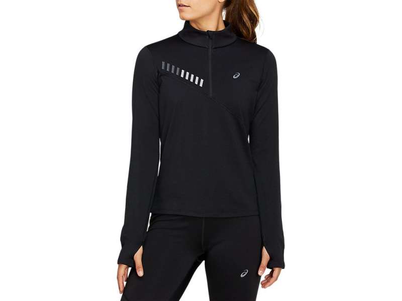 Asics Lite-show Χειμερινά 1/2 Zip γκρι | L3rftNPvz