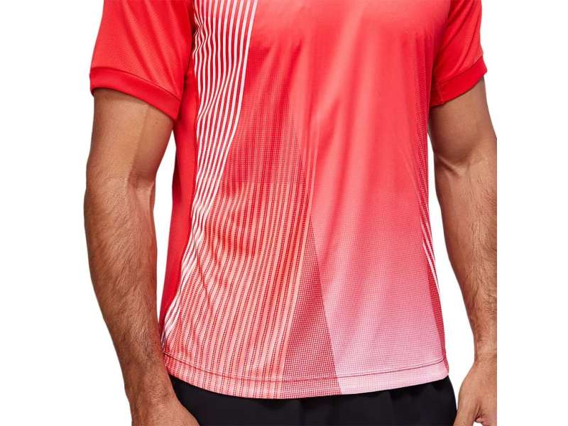 Asics Match Graphic Tee κοκκινα | y732pCTtP