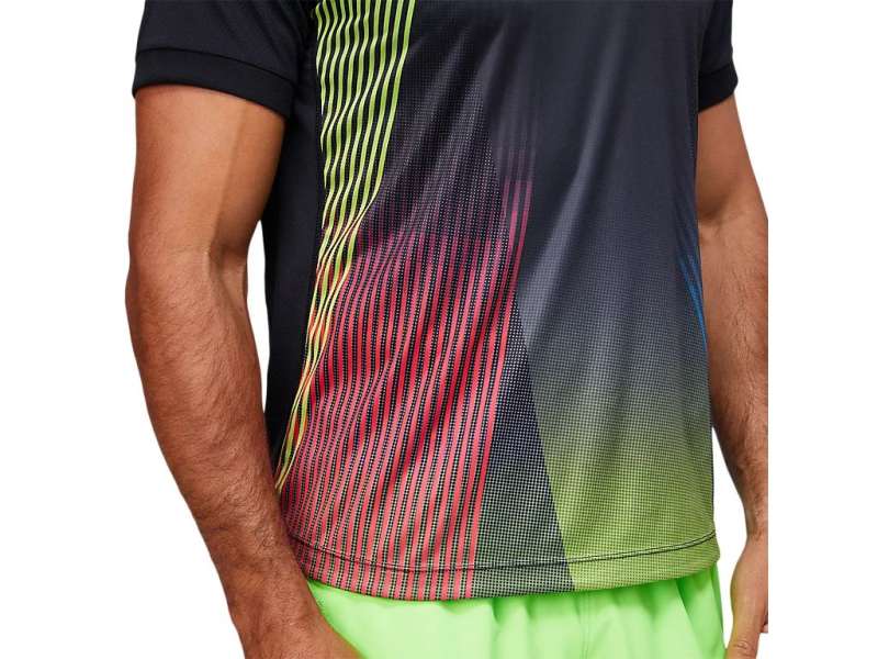 Asics Match Graphic Tee μαυρα | MsZYFxltV