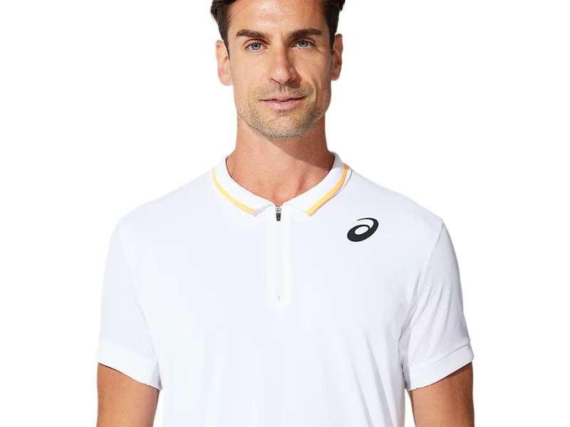 Asics Match Polo ασπρα | me0LkR6MN