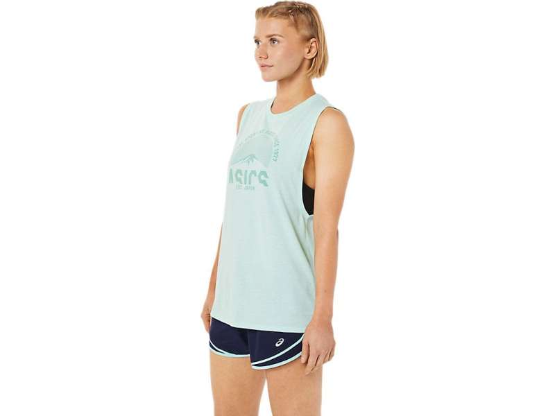 Asics Mountain Muscle Tank Fresh Ice Heather | oTjwRHA3L