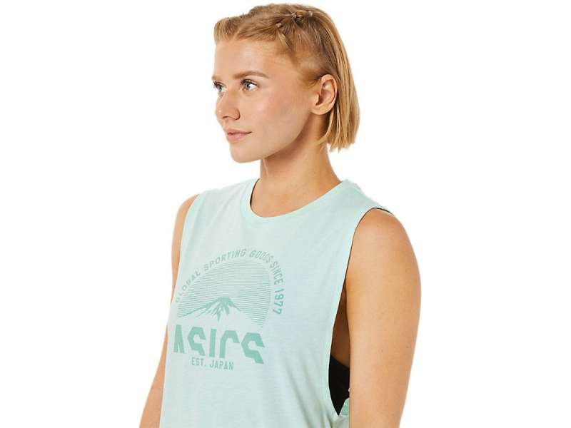 Asics Mountain Muscle Tank Fresh Ice Heather | oTjwRHA3L