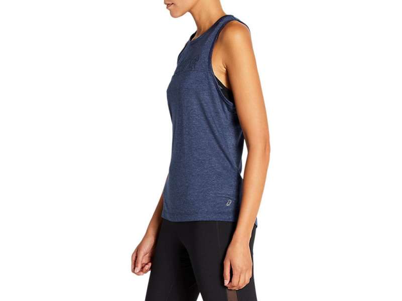 Asics Muscle Tank Peacoat Heather | GBGjkOojQ