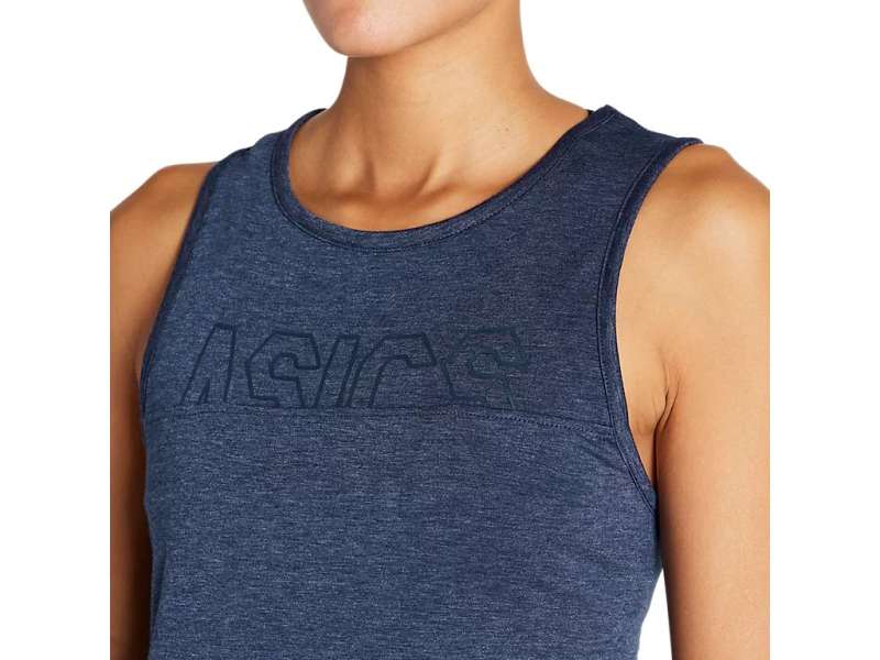 Asics Muscle Tank Peacoat Heather | GBGjkOojQ