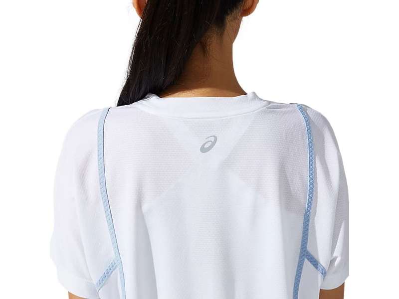 Asics New Strong 92 κοντο Sleeve Brilliant White/Mist | kK9JvF6IC