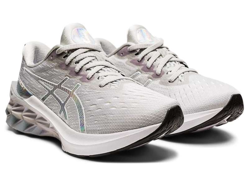 Asics Novablast 2 Platinum Glacier Grey/White | OEzOthzVu