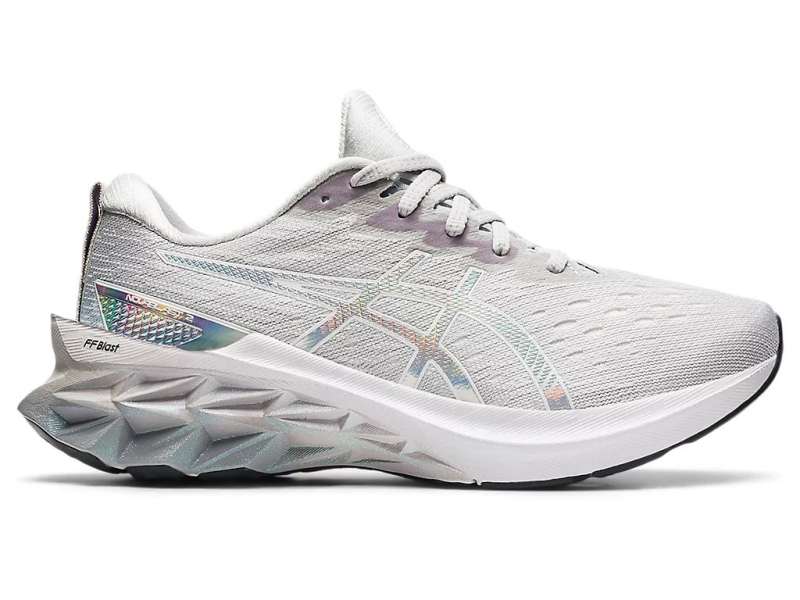 Asics Novablast 2 Platinum Glacier Grey/White | OEzOthzVu