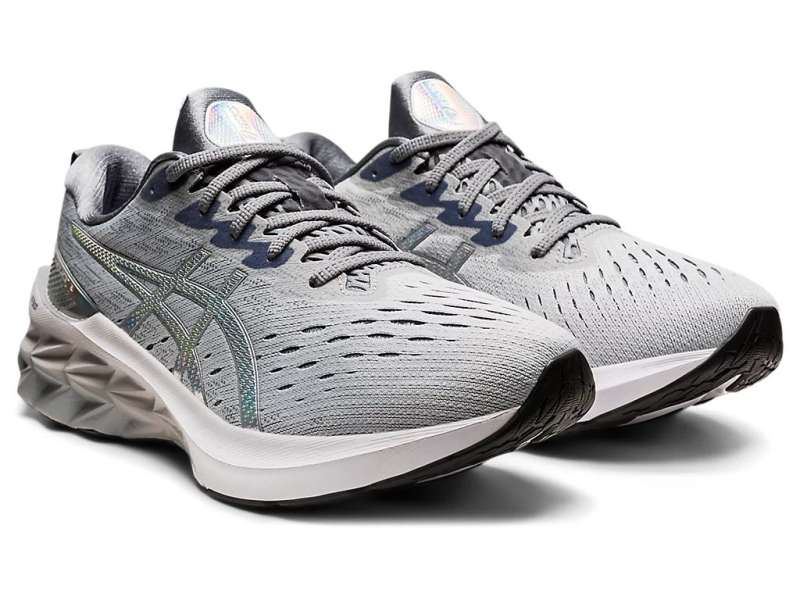 Asics Novablast 2 Platinum Piedmont Grey/White | 6bgfW7UMs