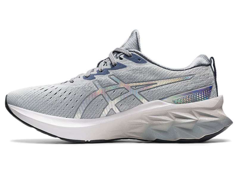 Asics Novablast 2 Platinum Piedmont Grey/White | 6bgfW7UMs