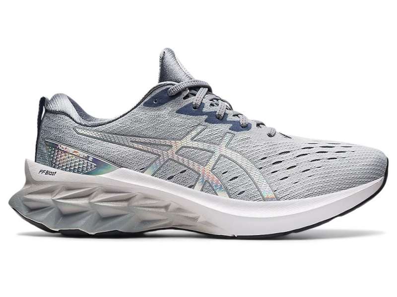 Asics Novablast 2 Platinum Piedmont Grey/White | 6bgfW7UMs