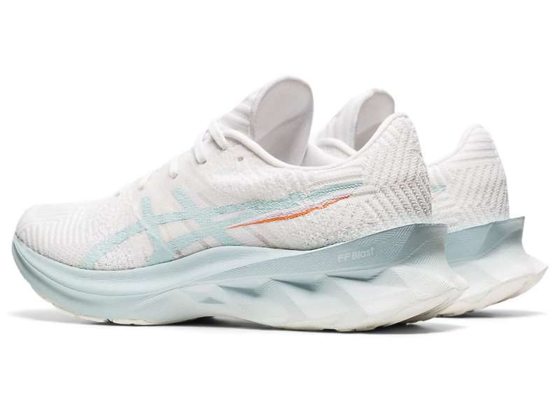 Asics Novablast White/Aqua Angel | wZro3QRzP