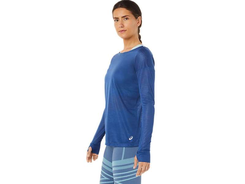 Asics Open Back Long Sleeve Grand Shark | uH1QyLLww