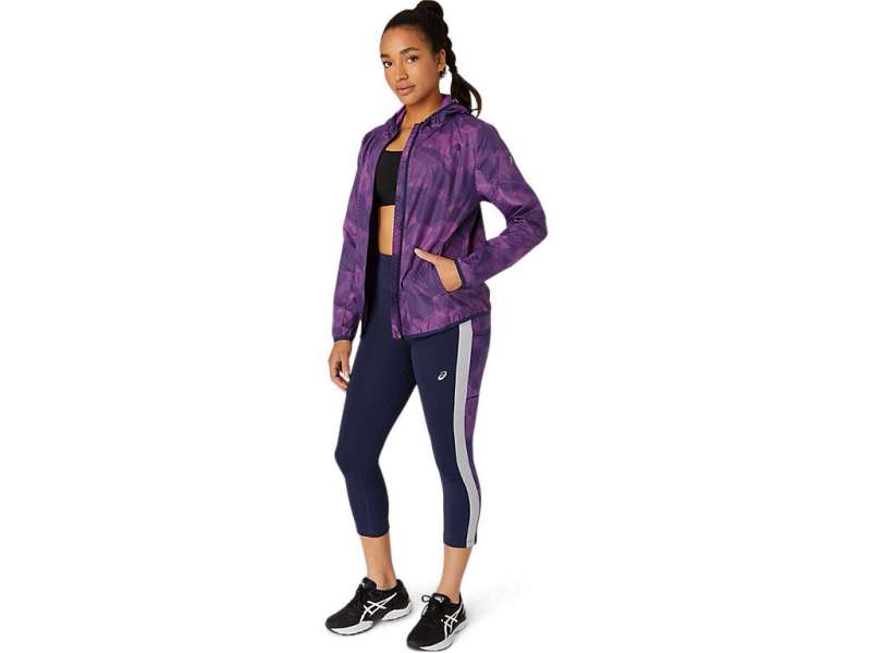 Asics Packable Digital Grape Print/Peacoat | JUs3CG1Hb