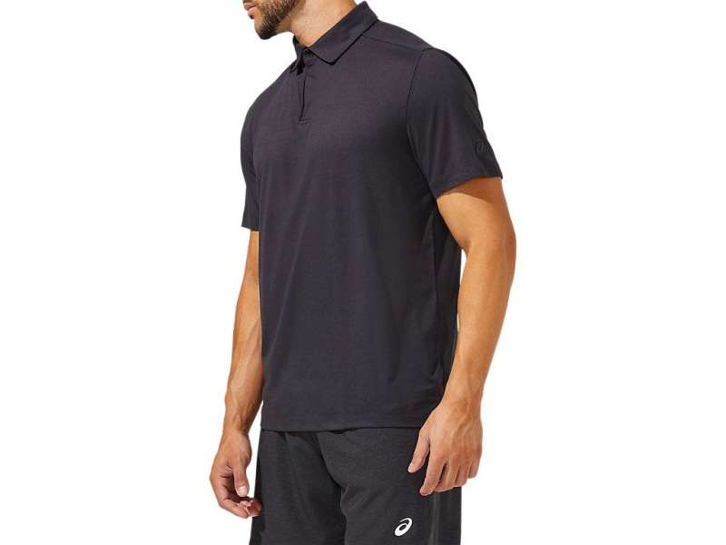 Asics Performance Polo μαυρα | 5qY7sFxu9