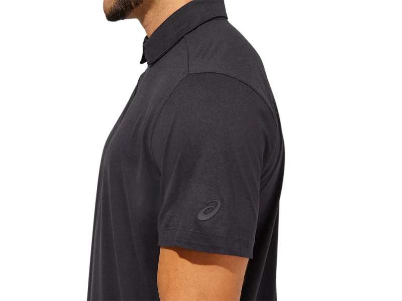 Asics Performance Polo μαυρα | 5qY7sFxu9