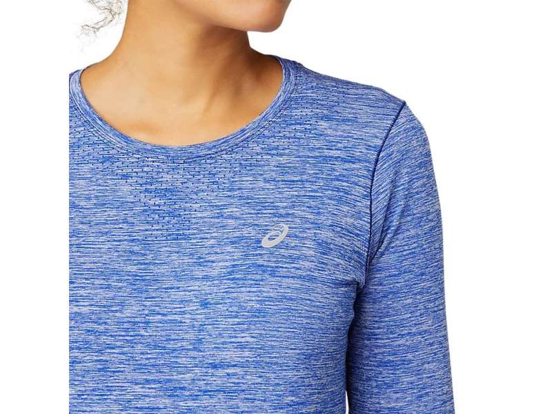 Asics Race Seamless Long Sleeve μπλε | kdAd1m6aX