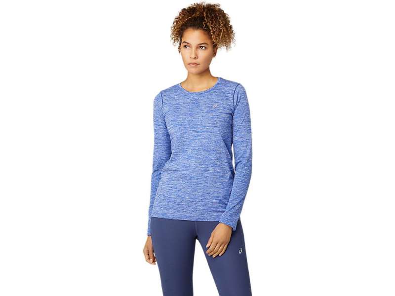 Asics Race Seamless Long Sleeve μπλε | kdAd1m6aX