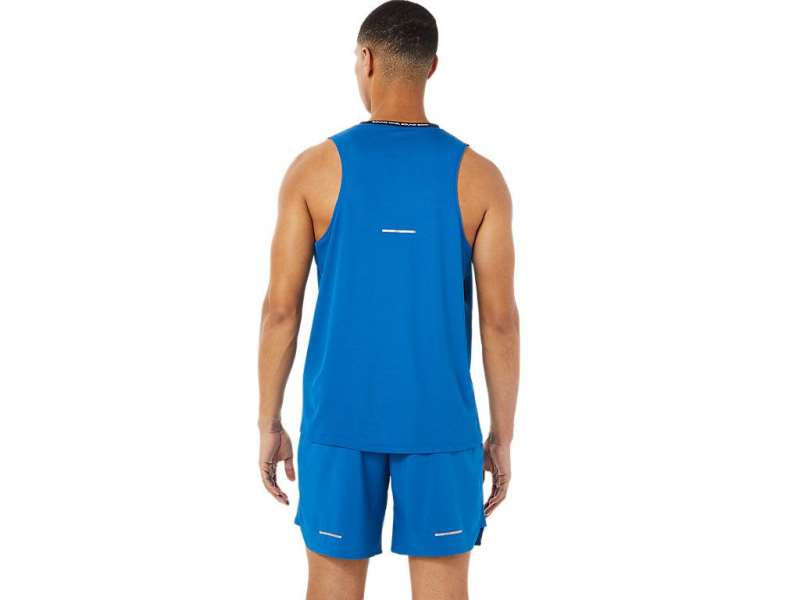 Asics Race Singlet French Blue/Lake Drive | CDdQOG6e4