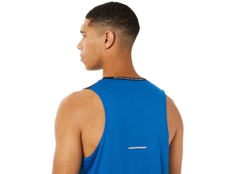 Asics Race Singlet French Blue/Lake Drive | CDdQOG6e4