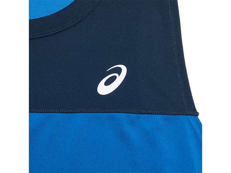 Asics Race Singlet French Blue/Lake Drive | CDdQOG6e4