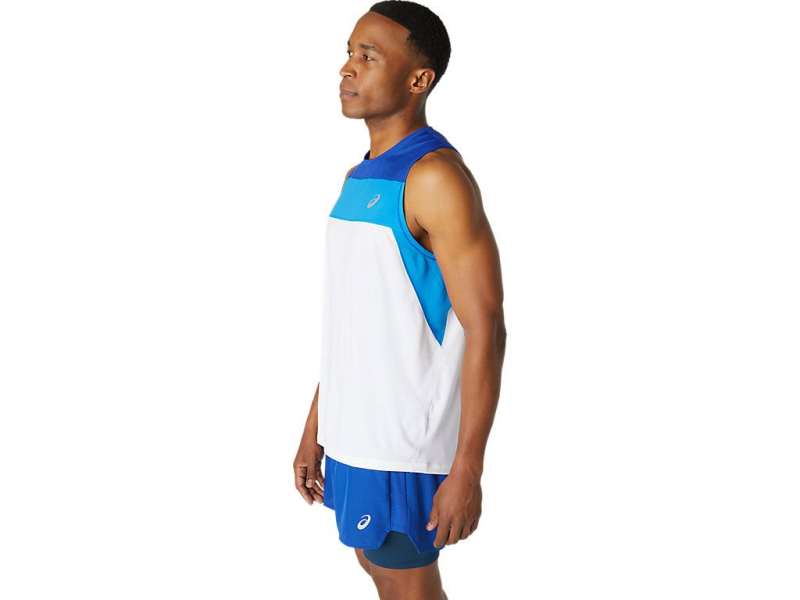 Asics Race Singlet μπλε | acRWZ3pKV