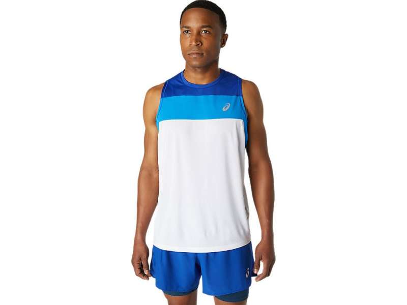 Asics Race Singlet μπλε | acRWZ3pKV