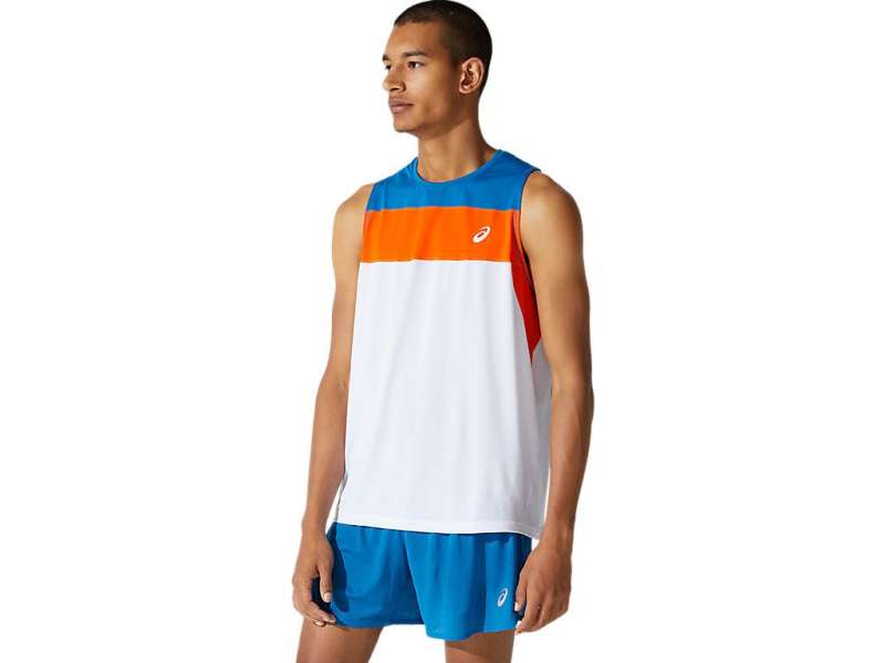 Asics Race Singlet μπλε | dXdRy3f3s