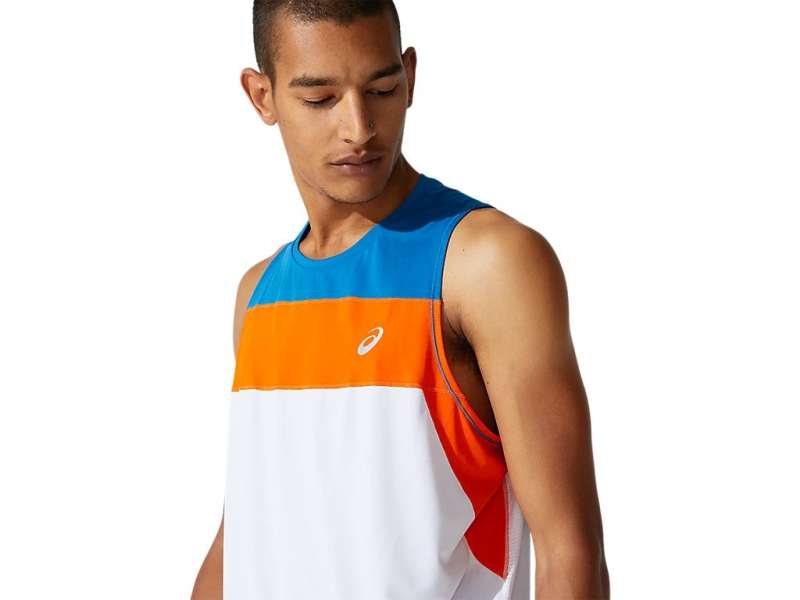 Asics Race Singlet μπλε | dXdRy3f3s