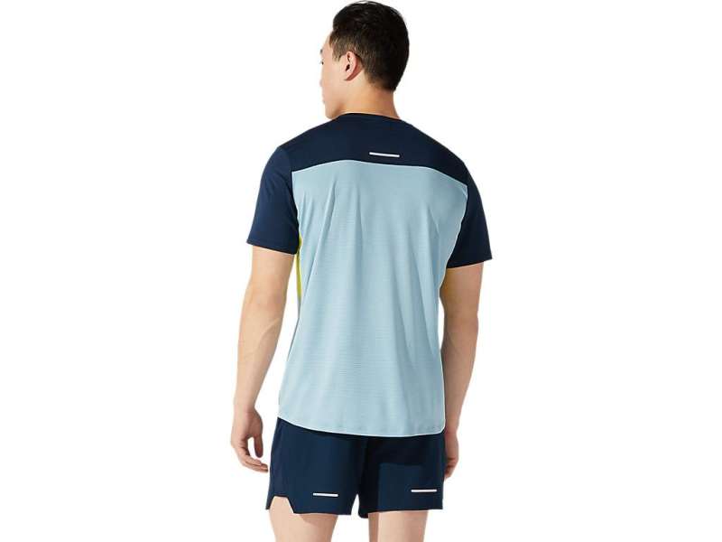 Asics Race κοντο Sleeve μπλε | ifkW81Sf8