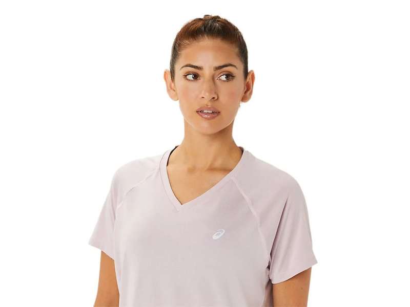 Asics Ready-set Lyte V-neck ροζ | V277Bjaro