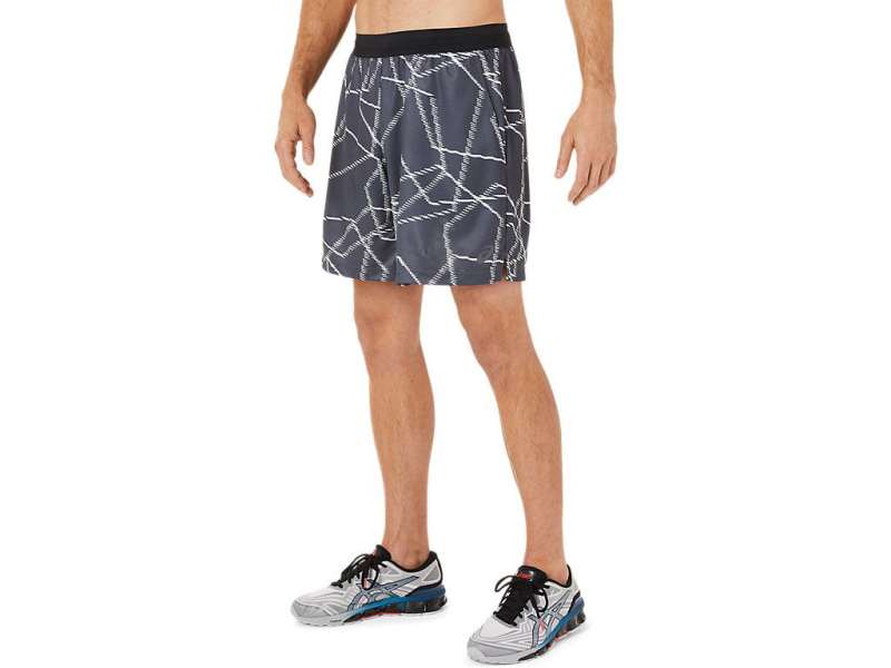 Asics Seasonal All Over Print Shorts γκρι | Conn1Qibp