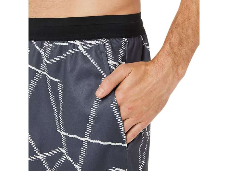 Asics Seasonal All Over Print Shorts γκρι | Conn1Qibp