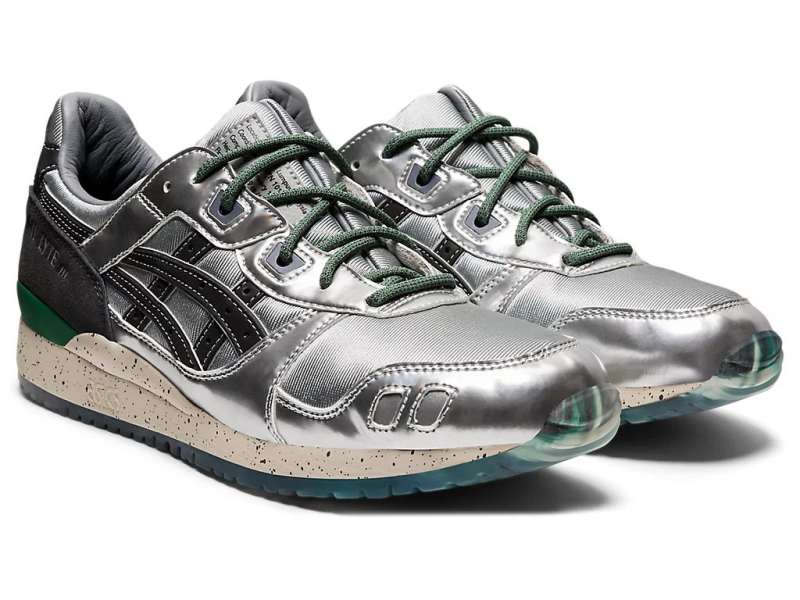 Asics Sneakerlah X Gel-lyte Iii Og Piedmont Grey/Shamrock Greem | tq5r3CUOD