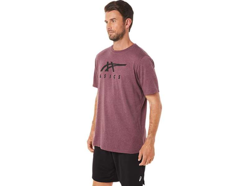 Asics Stripe κοντο Sleeve Tee βαθυ | me903nswp