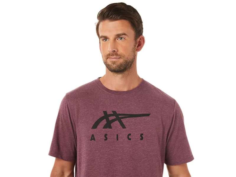 Asics Stripe κοντο Sleeve Tee βαθυ | me903nswp