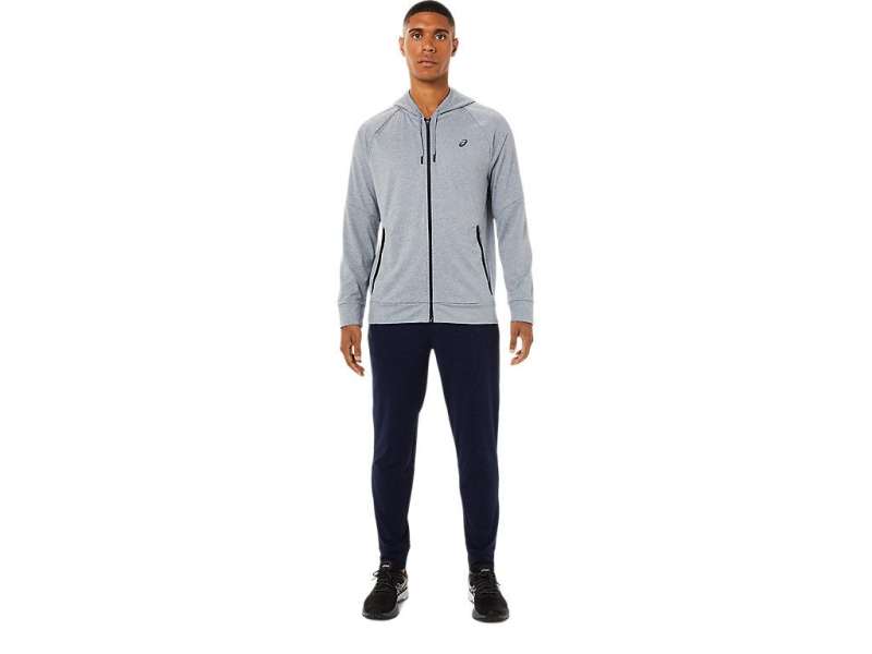 Asics Tech Full Zip Sheet Rock Heather | zbtwKdZWX