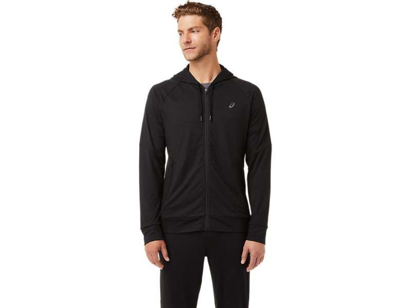 Asics Tech Full Zip μαυρα | 7BSnE0d24