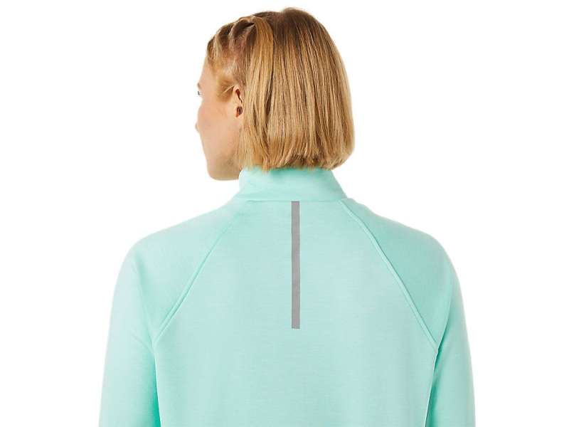 Asics Thermopolis 1/4 Zip Fresh Ice Heather | G4AgFWFVL