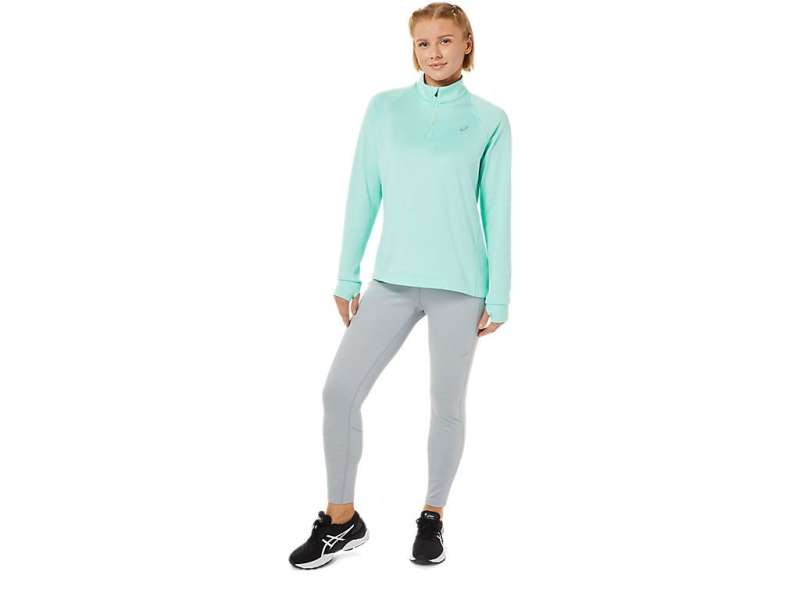 Asics Thermopolis 1/4 Zip Fresh Ice Heather | G4AgFWFVL