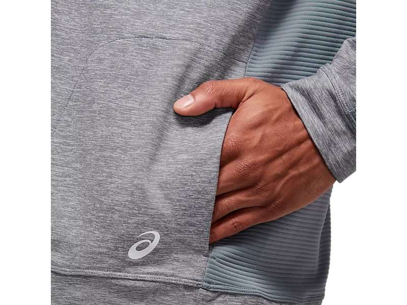 Asics Thermopolis Fleece 1/2 Zip Sheet Rock Heather | EfMbWPC5P