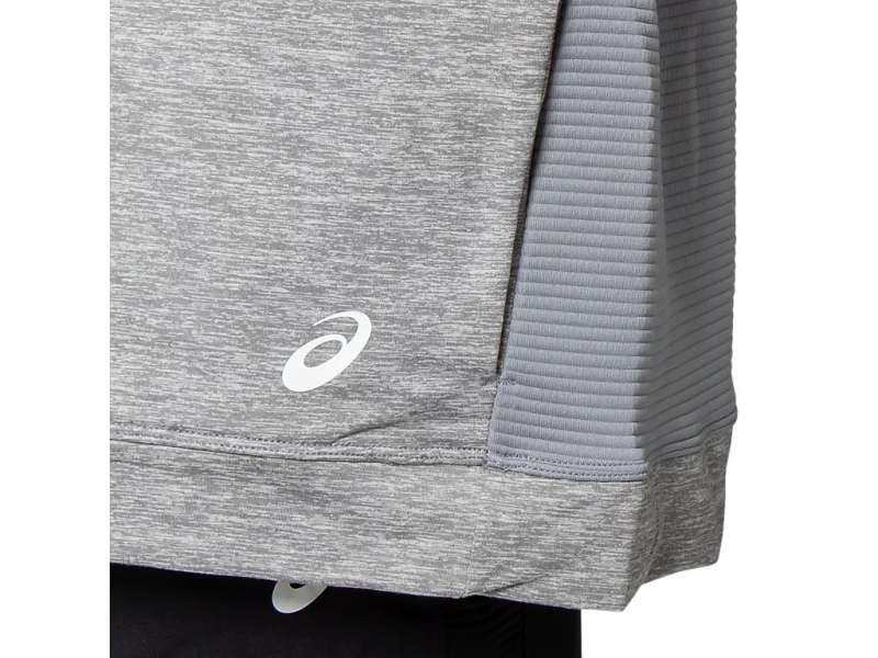 Asics Thermopolis Fleece 1/2 Zip Sheet Rock Heather | EfMbWPC5P