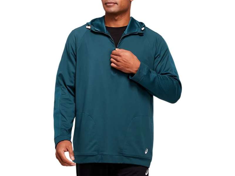 Asics Thermopolis Fleece 1/2 Zip μπλε | wN0wODO6C