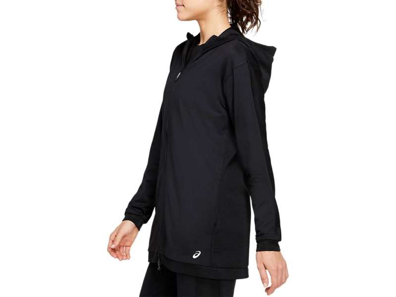 Asics Thermopolis Fleece Full-zip μαυρα | c6wmYu3RE