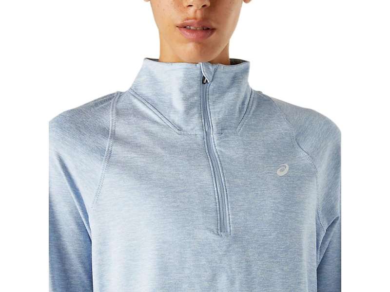 Asics Thermopolis Half Zip Mist Heather | v2fFVKqBG